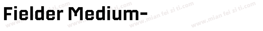 Fielder Medium字体转换